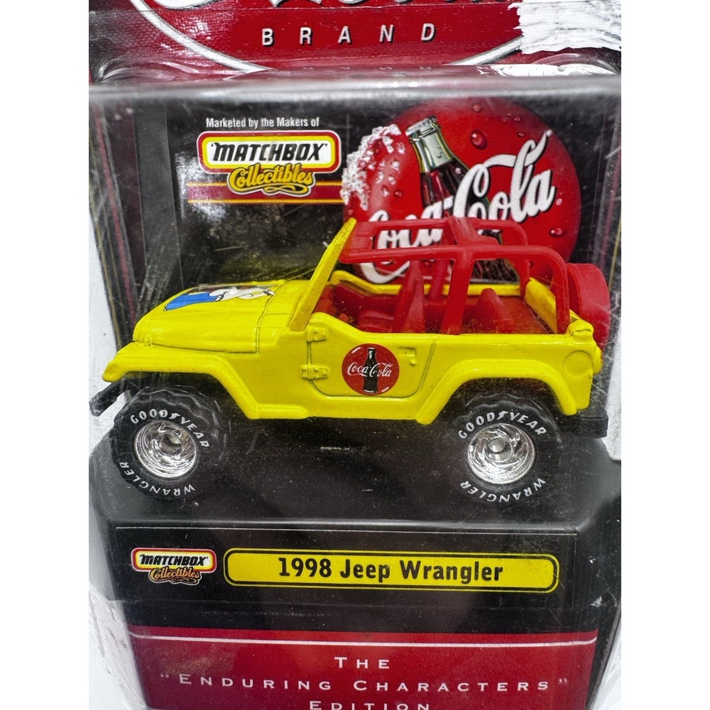 Matchbox Collectibles Coca-Cola 1998 Jeep Wrangler Enduring Characters Sealed